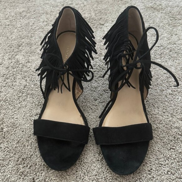 CLOSET CLEANOUT: Ann Taylor Suede Fringe Heel - Size 9 - Picture 5 of 5